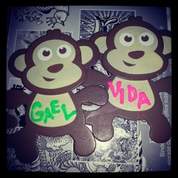 My monkey babies! #Gael #Vida #Changos #LeVidasDeMiAmore #Niece