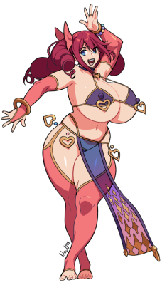 lilirulu:  New OC: Titty Dancer Shirry Made with Clip Studio