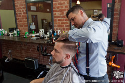 manlyandsons:  Be a man. Manly and Sons Barber Co. in Echo Park,
