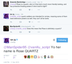 sapphiire-and-ruby:  Rose isn’t Pink Diamond confirmed by the