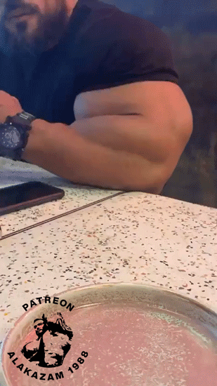 alakazam1988:  Roelly pressing his insane arms in too-tight shirts