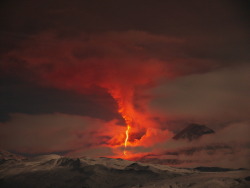 scinerds:  Klyuchevskoy Eruption     The Russian peninsula of