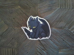 geek-studio:  Toothless Sticker How to Train Your Dragon Nightfury