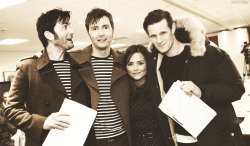darvidtennant:   Ten Too, Ten, Clara, and Eleven at the 50th