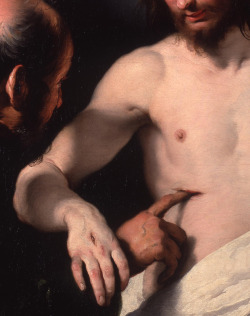 britneycalva:  Bernardo Strozzi, The Incredulity of Saint Thomas