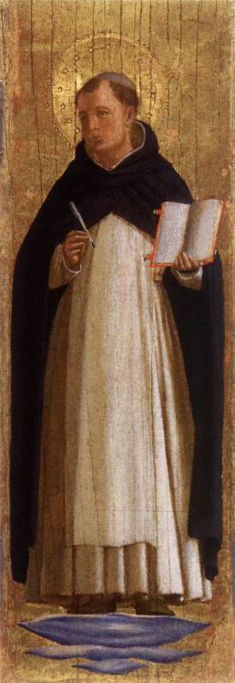 artist-angelico:  St. Thomas Aquinas, 1440, Fra AngelicoMedium: