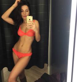 Submit your own changing room pictures now! Showing off in her red lingerie via /r/ChangingRooms http://ift.tt/1NuCRMD