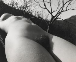 foxesinbreeches:  Nu à la Cascade by Lucien Clergue, 1970