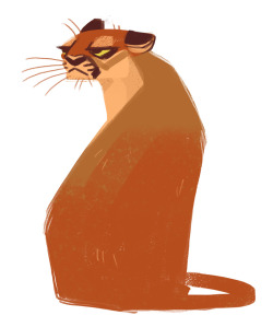 dailycatdrawings:  331: Mountain Lion 