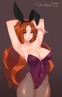 tofuubear: Leona Bunny girl  For commission inquiry mail me