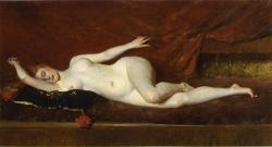 William Merritt Chase, A Study in Curves, c. 1890