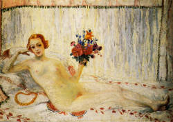 female-arthistory:Nude Self-Portrait, Florine Stettheimer, c.