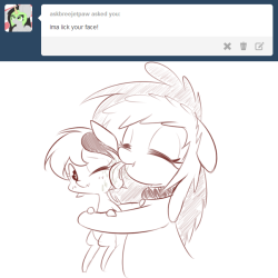 ask-gamer-pony:  come on stop it. it Tickle  X3 Hee~! Oh Bree,