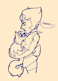 frickinlynnuniverse:  I love cat Amethyst (and Pearl loves her