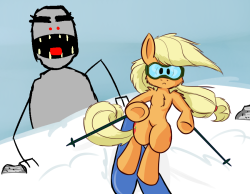 dailyapplepony:  NATG: skiing  x3