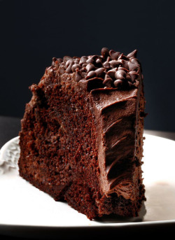 chocolateguru:  Sour Cream Chocolate Bundt Cake 