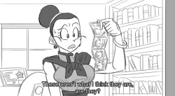 Chichi finds something interesting in Gohan’s room.Inspired