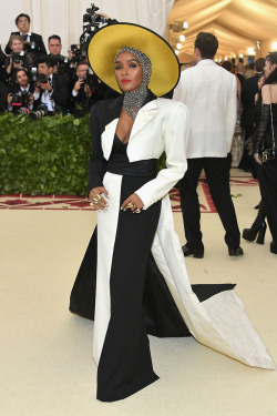 celebsofcolor:Janelle Monae attends the Heavenly Bodies: Fashion