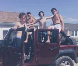 hotfamousmen:    Grayson and Ethan Dolan, Aaron Carpenter and