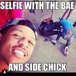 datyeloboi:  I’m done!!!  #selfie#niggasbelike#hoesbelike#sidechicksbelike