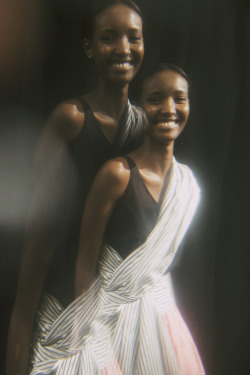 rebekahcampbellphoto:  Fatima Siad backstage at TOME for Oyster