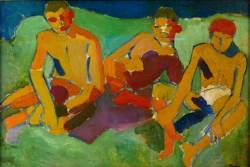 alexmacniop:André Derain , Trois personnages assis dans l’herbe