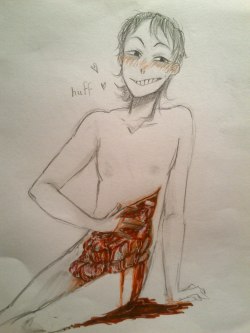 nutella-my-ass:  Kinda wanna touch his guts but also protect