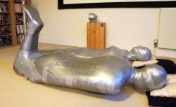 ducttapeready:Waiting to be let free after being taped the fuck