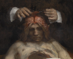 achasma:The Anatomy Lesson of Dr. Jan Deyman (detail) by Rembrandt