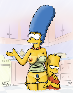 simpsons-hentai: Bart and Marge Hentai