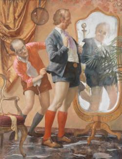 grundoonmgnx:  John Currin, Hot Pants, 2010