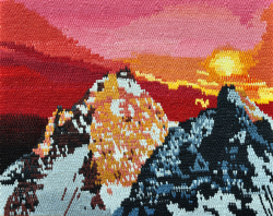 tndra:  Caroline Larsen Red Sky, 2012 Oil on canvas 