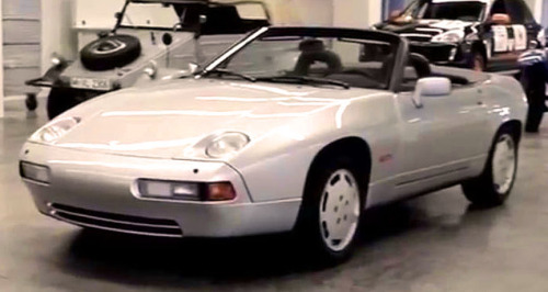 carsthatnevermadeit:  Porsche 928 Cabriolet, 1987. The 928 was only ever sold as a closed coupe but Porsche made several prototype convertible 928s, one of which resides at their museum in StuttgartÂ top pic byÂ ovn.town/flickr