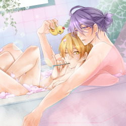 thefatedshadow:  バスタイム 
