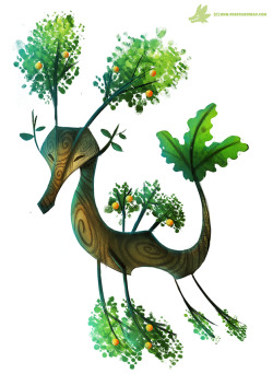 cryptid-creations:  Daily Paint #1037. Summer Sea-Dragon by Cryptid-Creations
