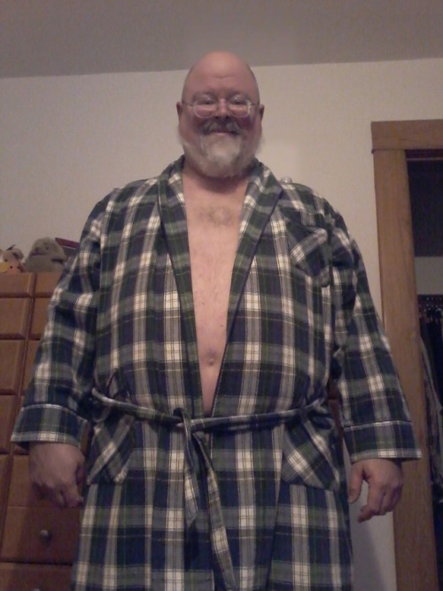 behrneked69:  Bathrobe poses, 2016.  Hot daddy!