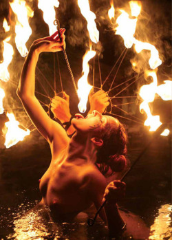 yramlou:  Fire fans & fire eating 