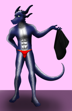 Another dragon who dropped his pants.With briefs like those,