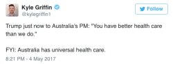 micdotcom:Trump says Australia has better health care than the