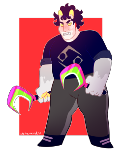 strife-kind:  wanted 2 draw my hc for karkat[ speedpaint / 