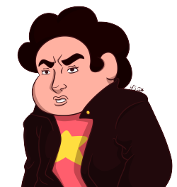 So, I was going to draw Steven in my style, but I thought it