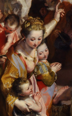 caravaggista:  Federico Barocci, Madonna del Popolo, detail (1575-1579),