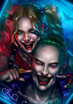 extraordinarycomics:  Joker & Harley by Aioras.