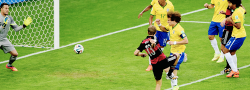  Brazil 1-7 Germany.  Thomas Muller 11’   Miroslav Klose 23’