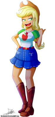 the-butcher-x: .:Applejack - EqG Style:. (Commission) My Pages: