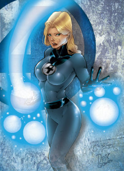 superheropinups:  The Invisible Woman - Jardel Cruz