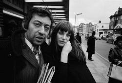 Serge Gainsbourg & Jane Birkin by Ian Berry, London, 1970