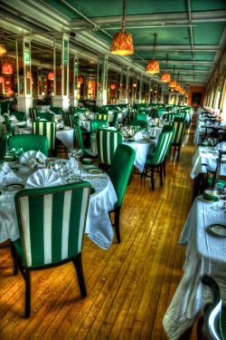 wrinklesoftime:  The dining room at the Grand Hotel on Mackinac