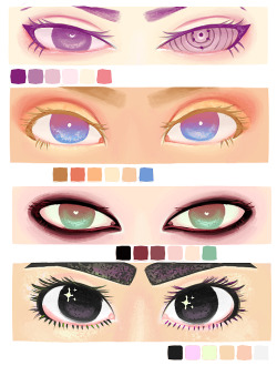 ghoul-idol:  eyes practice + colors palettes!