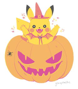 glooptasticart: PIKA-BOO!!! A pikachu charm im making for anime